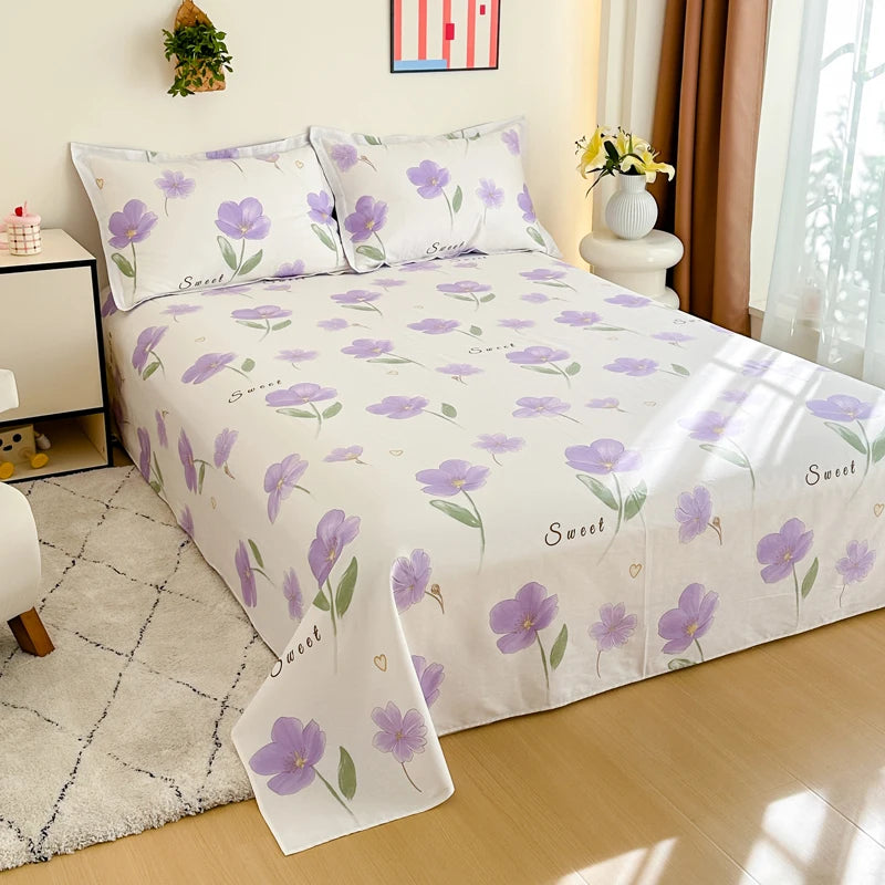 Lençol Liso 100% Algodão para Cama Casal Queen e King Toque Macio Conforto Premium Luxo