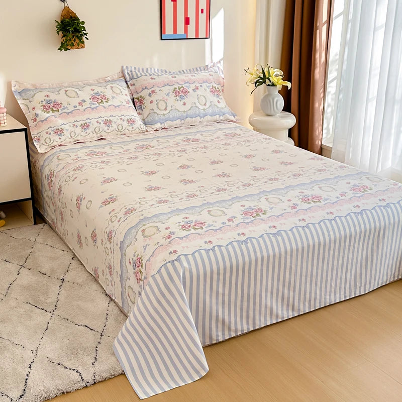 Lençol Liso 100% Algodão para Cama Casal Queen e King Toque Macio Conforto Premium Luxo